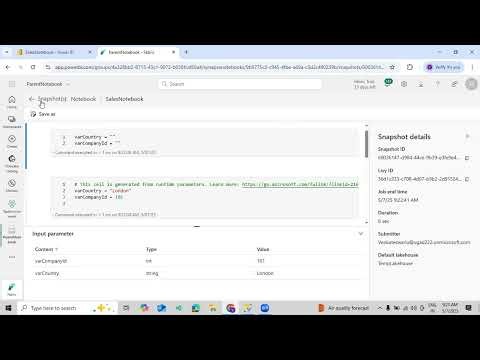 Understand about How to Pass Parameters in Notebook using Microsoft Fabric in Telugu