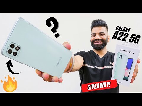 Samsung Galaxy A22 5G Unboxing & First Look | Dimensity 700 | 11 5G Bands | 90Hz FHD+ | Giveaway🔥🔥🔥