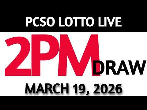 Lotto Result Today 2pm Draw March 19, 2026 Swertres Ez2 PCSO LIVE