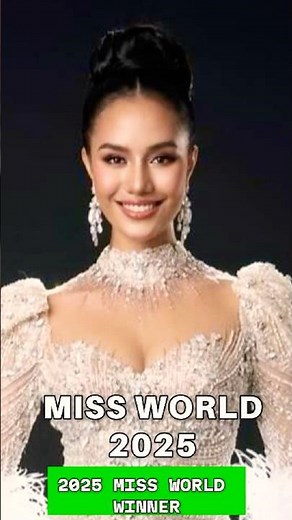 She Stole the Crown! 👑 Miss World 2025 Winner – Beautiful Moments