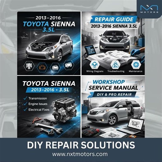 2013 2016 Toyota Sienna 3 5L Workshop Service & Repair Manual