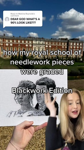 Royal School of Needlework Blackwork Embroidery Grading