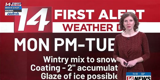 12/1 14 First Alert Forecast at 11 a.m.