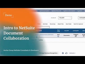 NetSuite Document Collaboration | Demo | Document Management for #NetSuite