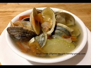 How to Cook Filipino Clam Soup or Halaan Soup - Mga Lutong Pinoy