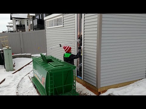 Backyard railway Prairie Grain Elevator shed for kids