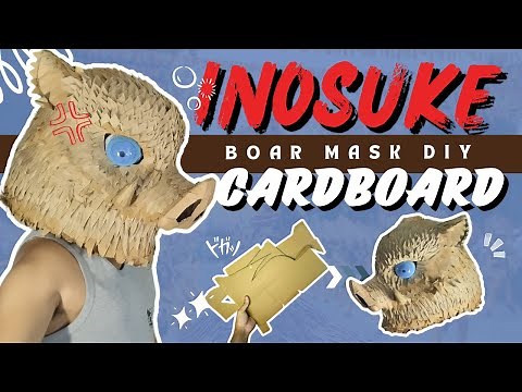 Inosuke Mask Cardboard DIY
