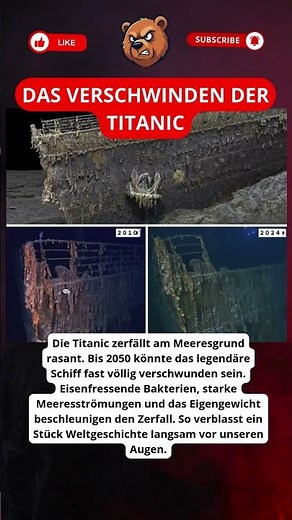 Titanic kollabiert in der Tiefsee