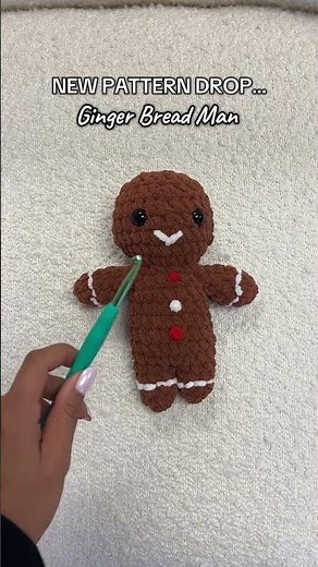 FREE GINGERBREAD PATTERN DROP #crochetcommunity #crochet