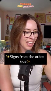 1.4K views · 99 reactions | I asked you all for your signs from the other side… and you delivered. The newest episode of #TFA (ft. stories about Aaron and my dad!) is available now ad-free on Substack or wherever you get your favorite podcasts. Have you gotten a sign from your loved one in the other side? TELL ME EVERYTHING!! #widow #reels #podcast | Nora McInerny | Facebook