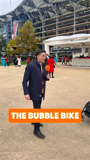 We love the Ascot bubble bike 🚲 🫧 🧡 #RacedayTV | Raceday TV