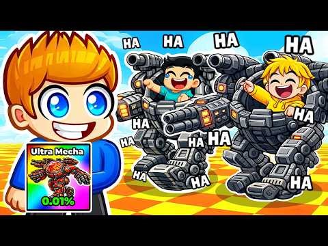 I PRETEND TO BE A NOOB AND THEN USE 0.01% MECHA IN ROBLOX!