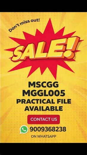 MSCGG MGGL005 Practical File Available MSC GEOGRAPHY