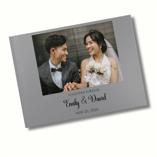 Minimalist Wedding Guest Book, Personalized Guestbook, Hardcover Photo Album, Modern Wedding Guestbook, Elegant Album - Etsy