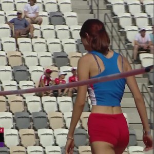 High-flying Angelina! Joint world U18 record-holder Angelina Topic 🇷🇸 eases into the high jump final comfortably with 1.77m. #Jerusalem2022 | European Athletics