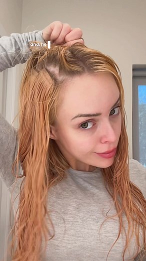 How to Blow Dry Natural Strawberry Blonde Hair at Home