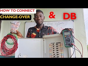 How to Wire changeover switch & distribution board (DB) | Step by step
