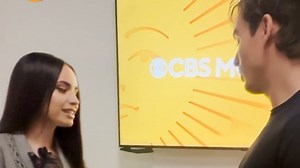 Complex morning drink orders from Sofia Carson and Corey Mylchreest 😂 https://cbsn.ws/4mgpvKU | CBS Mornings