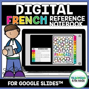 DIGITAL French Notebook | DIGITAL French Reference Pages | For Google Slides™