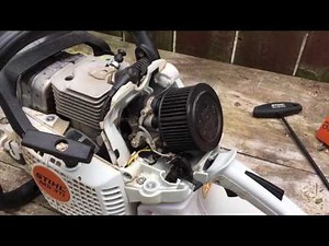 Stihl MS311 with pro saw air filter kit