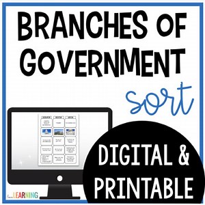 3 Branches of Government Sort Activity with Google Slides