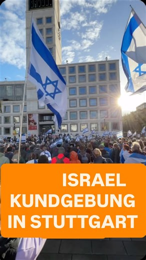 Gemeinsam für jüdisches Leben | Heute in Stuttgart (Germany) - viele Menschen aus Solidarität mit Israel und Juden @digev_de @jufodig @christenanderseiteisraels @icej.germany | Instagram