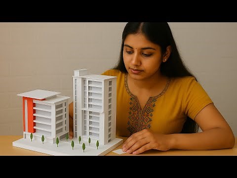 architectural building model from paper | architecture model making