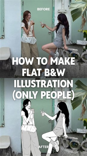 zigzag prompts on Instagram: "Only turn people jnto flat black and white illustrations 🤍 Comment “flat” for the prompt 🙌 Try using @higgsfield.ai to generate for free 🆓 #illustration #gemini #geminiprompts #prompts #geminitrend #aifilter #aifiltertrend #aestheticai #genai #aiedittutorial #prompt #nanobanana #zigzag #zigzagprompts"