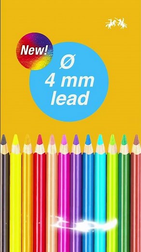NEW! Ergonomics Triangular Colour Pencils feature a thicker 4mm super lead #fabercastell