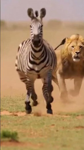 Zebra Escapes Death with Perfect Kick Against Lion 🦓