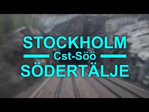 TRAIN DRIVER'S VIEW: Stockholm-Södertälje