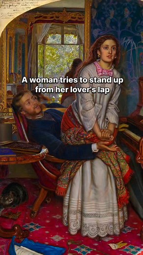 Mohit Dalia | The Awakening Conscience. This Pre-Raphaelite artwork portrays a woman, presumably a mistress, in a moment of spiritual or moral epiphany,... | Instagram