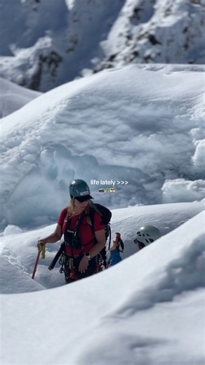 Glacier life lately. 🧊🚁✨ No two days on the ice are the same. From deep blue crevasses to fresh carvings, showing off for our 2026 explorers. | Franz Josef Glacier Guides