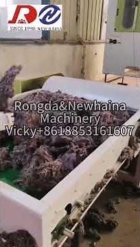 Non-woven waste fiber felt Middle-Speed Needle punching machine line#nonwovenfabricproductionline