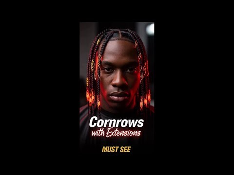 Cornrows with Extensions Protective Style Transformation (MUST SEE!)#trending #mensbraids