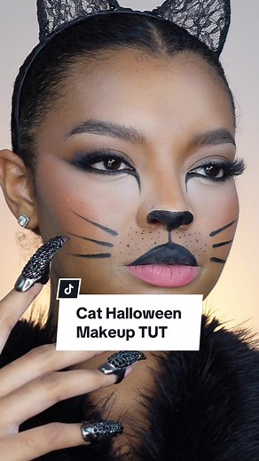 Kitty Cat Cat Halloween Makeup Tutorial🐈‍⬛ . . . #halloweencostume #halloweenmakeup #halloweenmakeuptutorial #catmakeuptutorial #catcostume #makeuptutorial