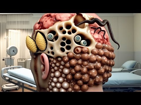 Asmr Infected With Worms, Pustules & Bees Cleaning | severely injured animation