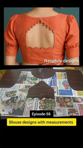 Episode-58 Blouse designs with measurements | By Neophile #blouse #shorts #neophiledesigns #fashion