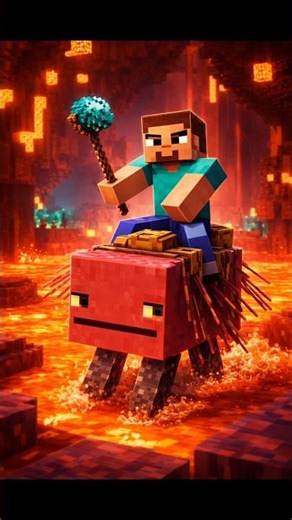 LAVA RIDE IN NETHER 🔥