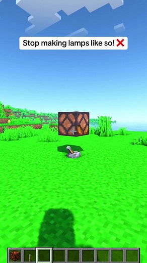 Auto Street Lamp! #minecraft #redstone #automatic #viral | Minecraft