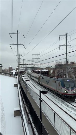 Amtrak Northeast Regional 161 at Elizabeth Station
