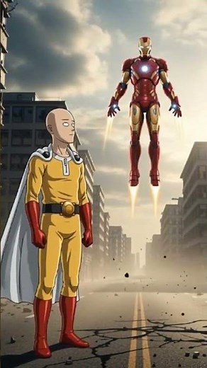 Iron Man vs Saitama –| One Punch Man vs Iron Man #marvel #ironman #saitama #anime