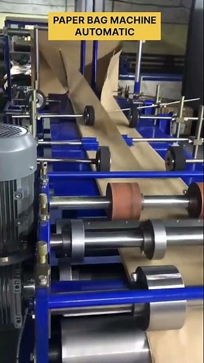 Automatic paper bag making machine