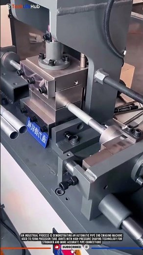 Innovation Pipe End Swaging Machine for Precision Tube Joint Forming #tech