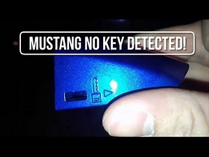 How to start 2017 Ford Mustang with dead key fob