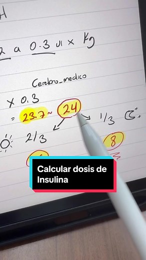 Cómo calcular la dosis de insulina NPH