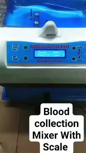 blood collection mixer with scale