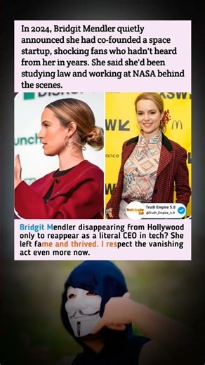 Bridgit Mendler Vanished... Then Shocked Everyone: NASA + Space Startup Founder