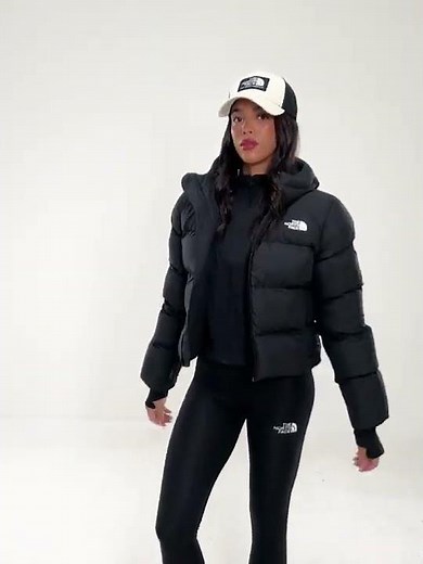 THE NORTH FACE Bora Cropped Short Puffer Jacket Hooded Women Black 2026 | JD Sports