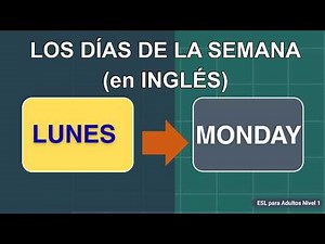 Días de la Semana en Inglés (Pronunciación Correcta desde Cero)